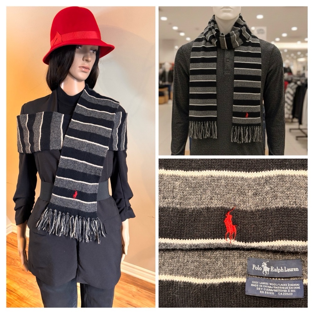 Polo Ralph Lauren Striped Lambswool Scarf